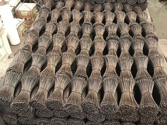 Verte galvanisée double boucle de fil de fer Noir recuit 3 pouces - 40 pouces de longueur