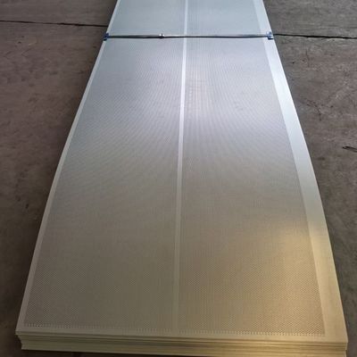 Maillage en acier perforé de 450 mm, panneaux d'écran métalliques perforés de 0,2 mm d'épaisseur