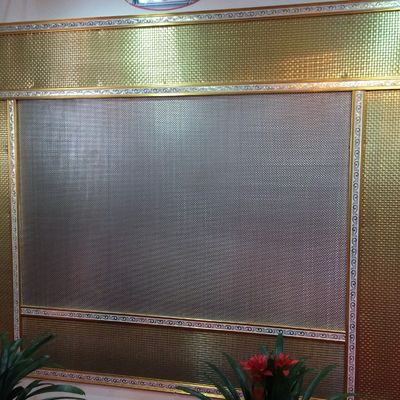 1.0mm 1,2mm Maillage d'écran décoratif pour les façades de bâtiments ignifuge