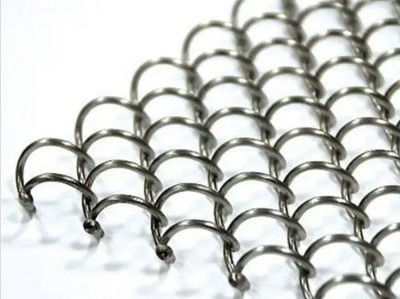 Clôture à chaîne décorative avec maillage d'écran décoratif en alliage d'aluminium durable