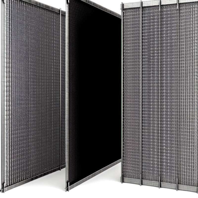 Écrans de treillis métallique tissé en acier inoxydable Noir et durable pour vos solutions commerciales