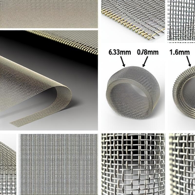 1-635 mesh de toile métallique tissée, diamètre du fil naturel : 0,6 mm, 0,7 mm, 0,8 mm, 0,9 mm, 1,0 mm, 1,6 mm