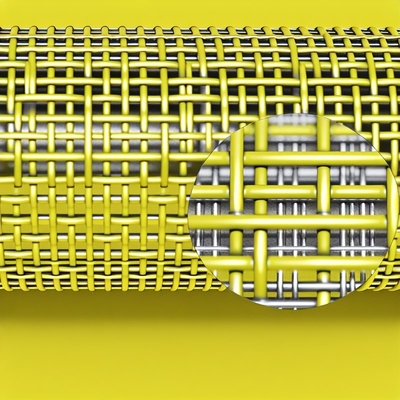 Maillage d'écran tissé en acier inoxydable durable pour le jaune, etc. Applications et performances